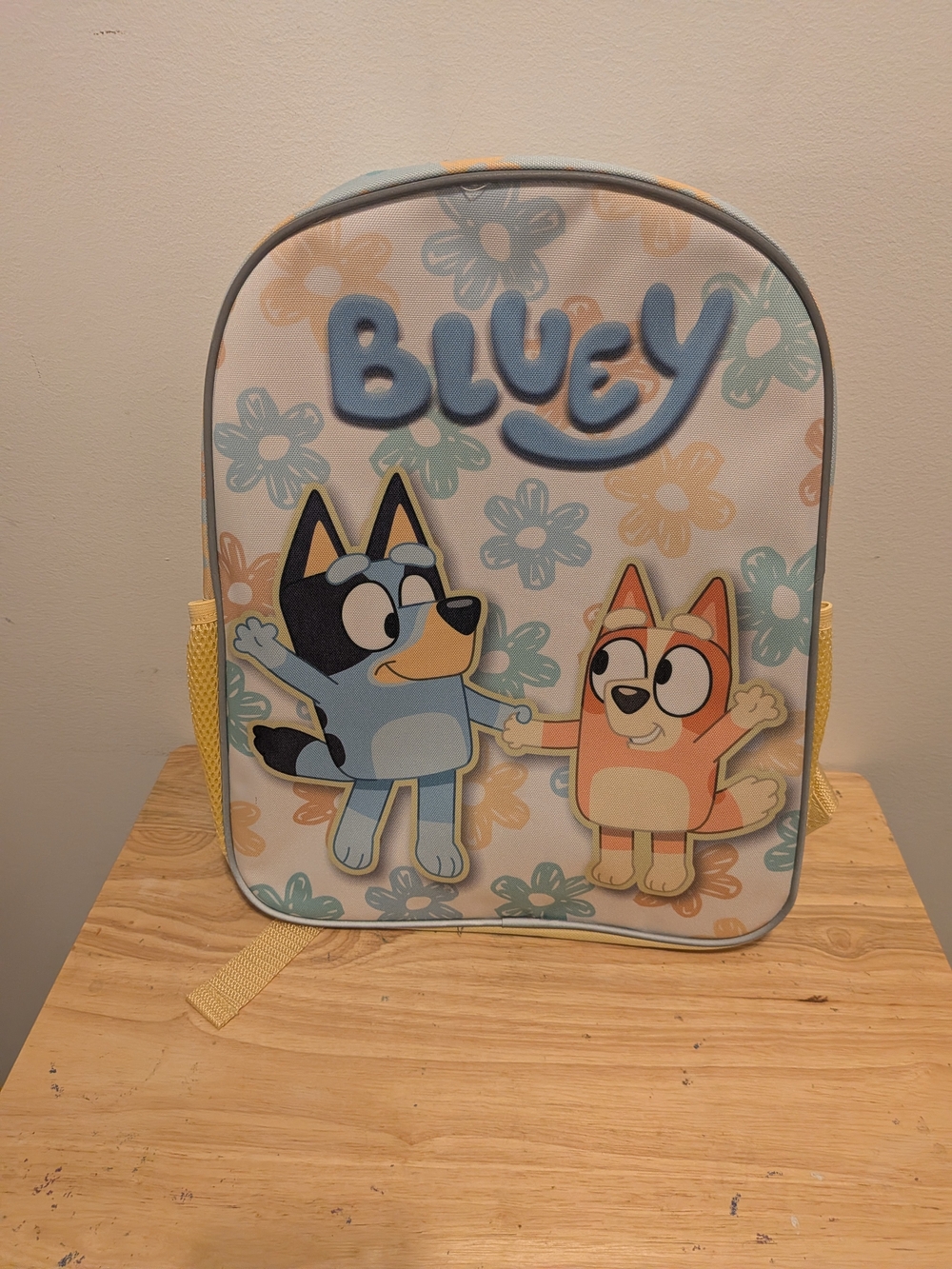 Bluey Kids Backpack in Blue & Yellow